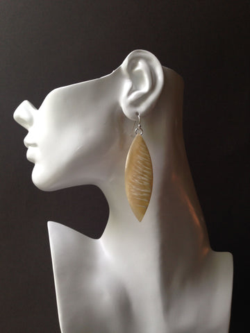 Sliver Series Muskox Horn Earrings
