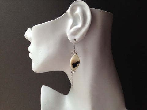 Sliver Series Muskox Horn Earrings