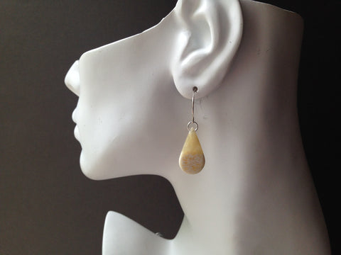 Teardrop Series Muskox Horn Earrings