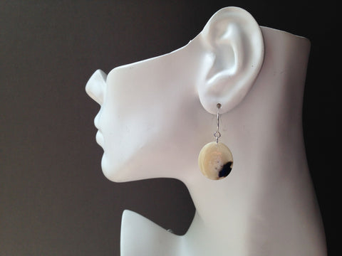 Circle Series Muskox Horn Earrings
