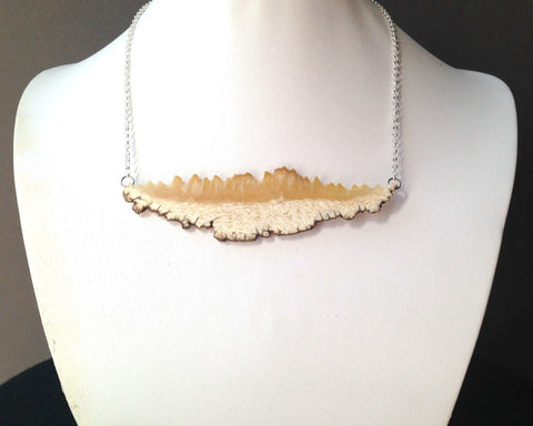 Fusion Series Natural Edge Muskox Horn Necklace